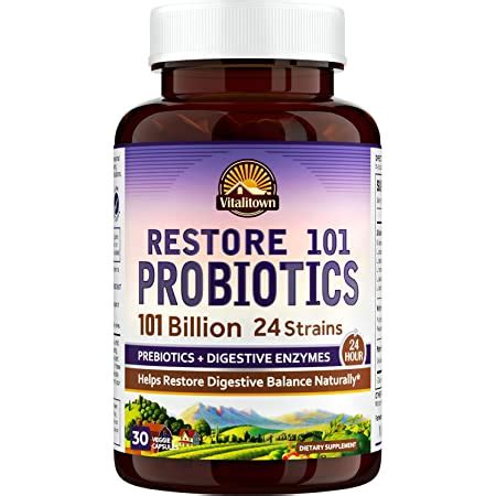 Amazon VITALITOWN Probiotics 120 Billion CFUs 36 Strains With