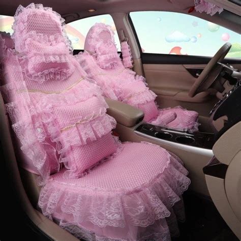 Pink Ruffle Car Seats Girly Lace Ruffle Car Seats Etsy Canada Pink