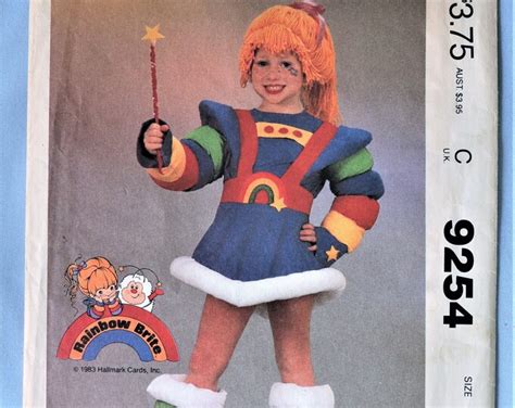 Mccall S Girl S Rainbow Brite Costume Pattern Vintage