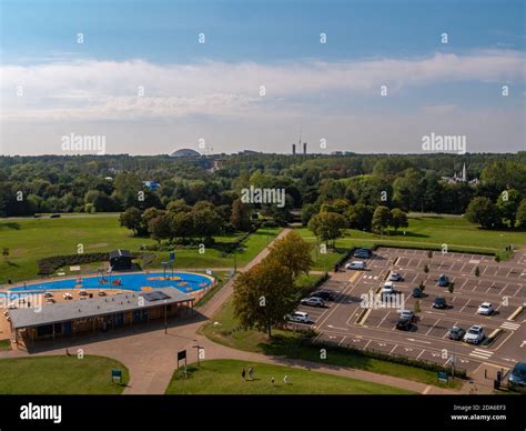 View From The Wowmk Observation Wheel At Willen Lake In Milton Keynes