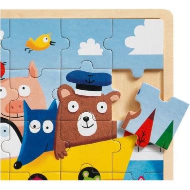 Puzzlo Boat Puzzle En Bois Pi Ces Djeco