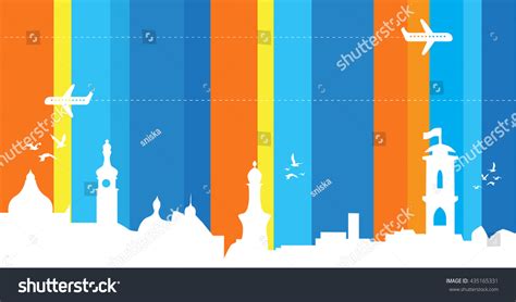 Travel Background Vector Illustration Stock Vector (Royalty Free ...