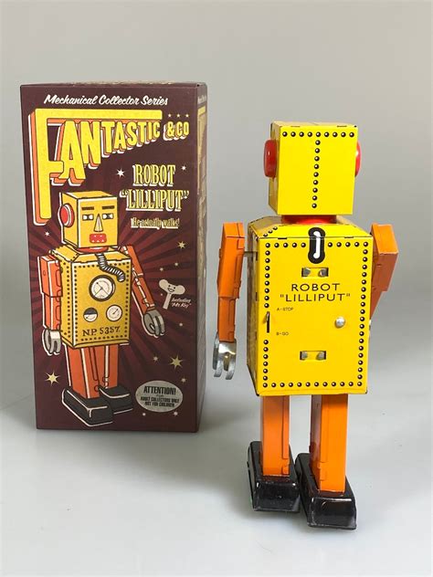 Giant Lilliput Robot Limit Editionvintage Wind Up Tin Toy Retro