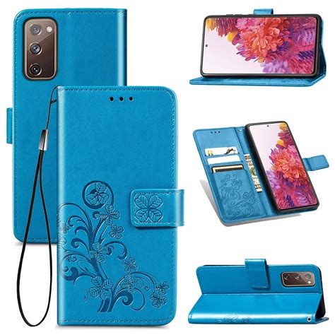 Galaxy S20 Fe 5g Case S20 Fe Case Allytech Premium Pu Leather Floral Embossed Hand Wrist