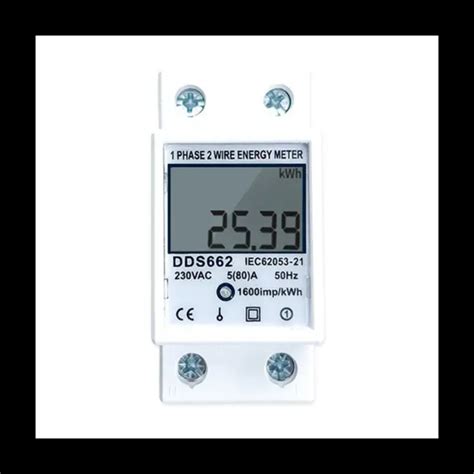 DIN RAIL DIGITAL Single Phase Reset Zero Energy Meter AC 220V Kwh