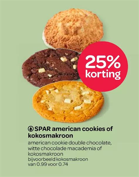 American Cookies Of Kokosmakroon Aanbieding Bij Spar