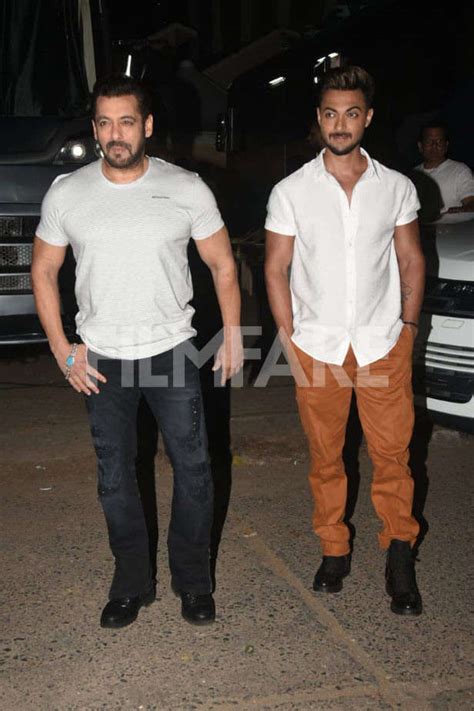 Salman Khan and Aayush Sharma out to promote Antim | Filmfare.com