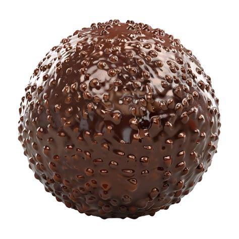 3d Rendering Of A Chocolate Ball On Transparent Background 44628551 Png