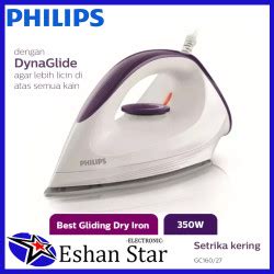 Promo Philips Setrika Kering Afinia Gc Putih Ungu Dynaglide