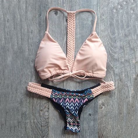 Hot Sale Bikinis Set Sennit Newest Pink Sexy Peach Push Up Women Thong Bathing Suit Sportwear