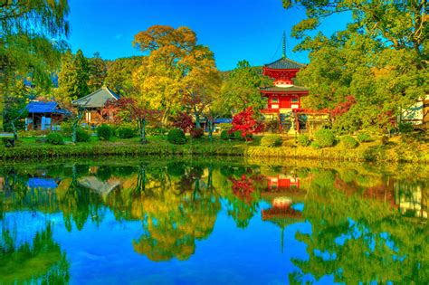 Fondos De Pantalla Jap N Kioto Parque Templo Pagodas Estanque Oto O