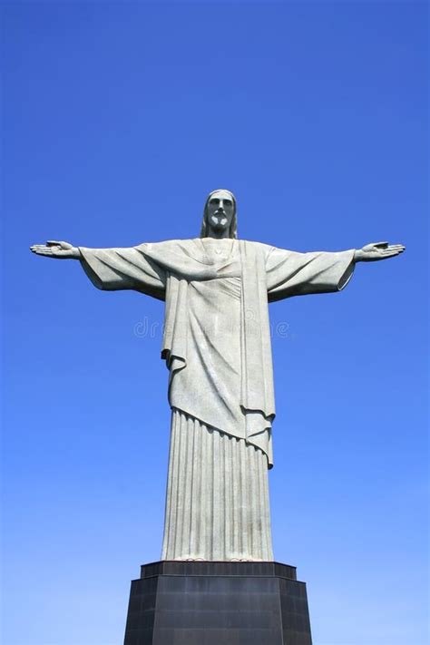 Corcovado Rio De Janeiro De La Estatua Del Redentor De Cristo Imagen De