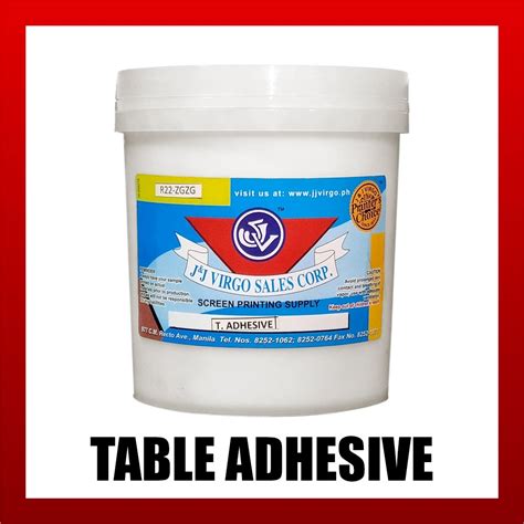 J J Virgo Sales Corp Table Adhesive For Silk Screen Printing Shopee