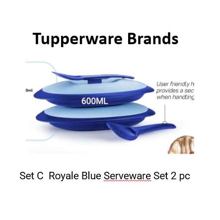 Tupperware Blossom Serveware Set Tupperware Royale Blue Serverware