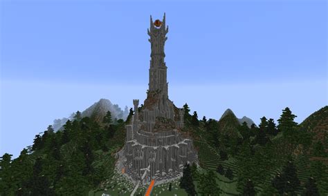 Barad Dûr Tower From Lotr Built In Smp Rminecraft