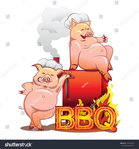 Clipart Pig Barbecue