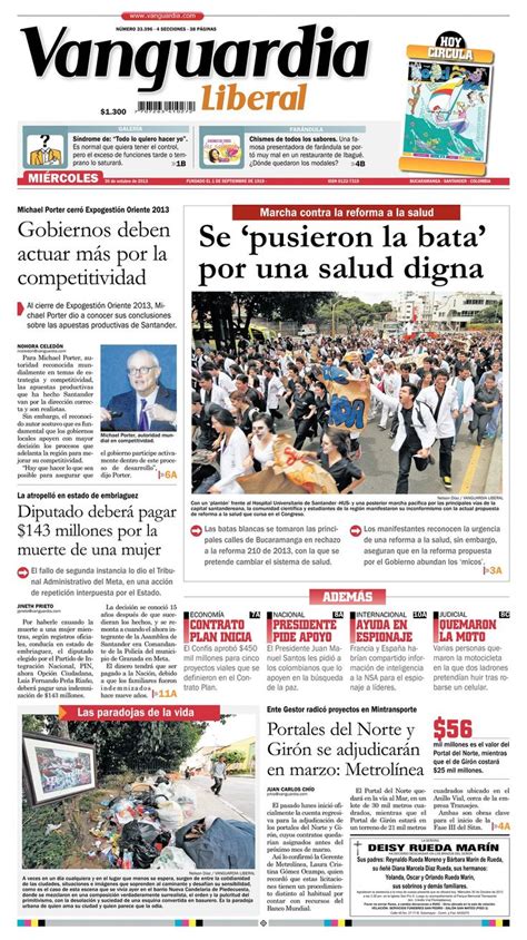 Esta Es La Portada De Nuestra Edici N Impresa Este Mi Rcoles De Octubre