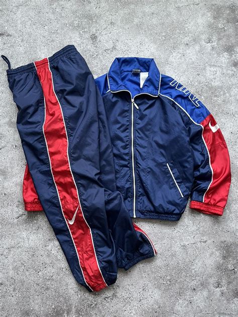 Nike Nike Vintage Nylon Tracksuit Pants Jacket Big Swoosh Logo Grailed