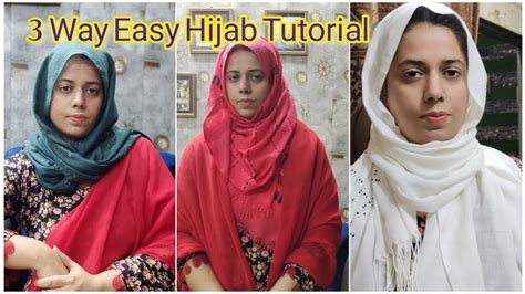 Easy Hijab Style 3 Way Hijab Tutorial Without Pin Hijab Without