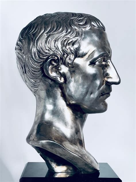 Unknown Pure Silver Julius Caesar Bust By Arte Divine At Stdibs