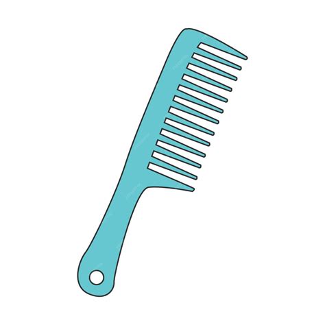 premium vector vector illustration   hair comb isolated   white