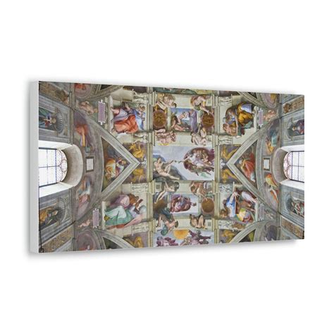 Sistine Chapel Ceiling, Michelangelo 20 X 10 - Etsy