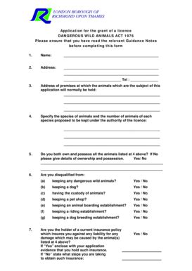 Fillable Online Richmond Gov Application For The Grant Of A Blicenceb