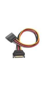 Amazon Cable Matters 3 Pack 4 Pin Molex To Dual SATA Power Y Cable