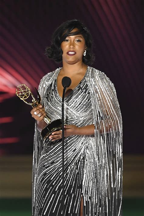 Chadwick Boseman’s wife Taylor Simone Ledward accepts his posthumous Emmy