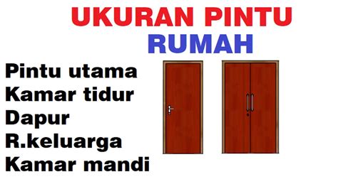 Ukuran Pintu Rumah YouTube