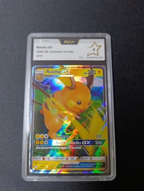 CARTE POKEMON FR RAICHU GX 20 68 SOLEIL et LUNE Destinées Occultes