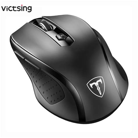 Victsing Wireless Mouse 3 Level Dpi 6 Buttons Computer Mouse