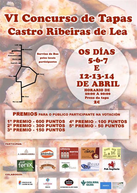 Gastroculturaviajera Vi Concurso De Tapas Castro Ribeiras De Lea Lugo