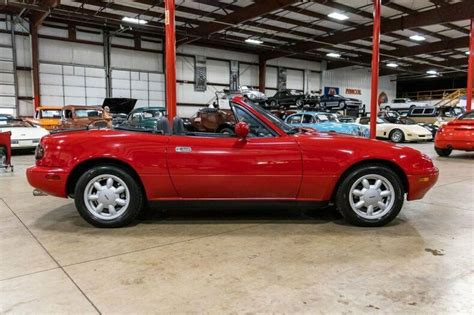 1990 Mazda Miata 66152 Miles Classic Red Roadster 1 6l 4 Cylinder 5 Speed Manua For Sale