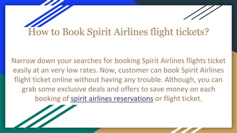 Ppt How To Book Spirit Airlines Flight Tickets Powerpoint