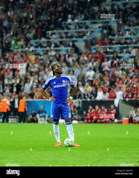 Chelseas Didier Drogba Reacts During The Uefa Champions League Soccer