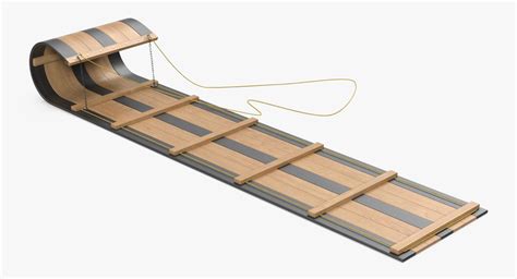 Wooden Sled Toboggan 3D Model $29 - .3ds .c4d .fbx .ma .obj .max - Free3D