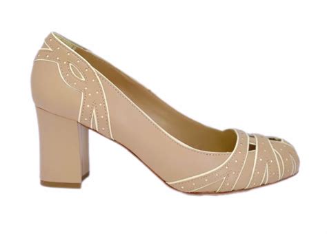 Scarpin Elizabeth Nude Lecce Shoes