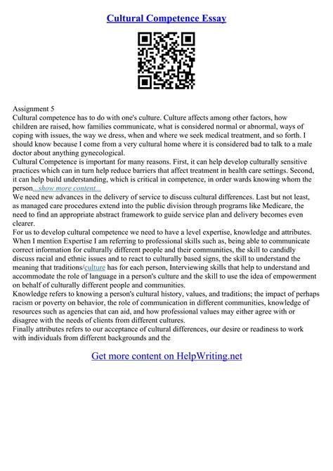 Cultural Essay Topics | PDF