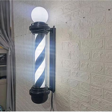 Weatherproof Barber Pole Ip54 Waterproof Energy Saving Lamp Classic Barber Light