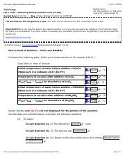 Lab 7 InLab Measuring Enthalpy And Gas Laws Lab 7 InLab Measuring