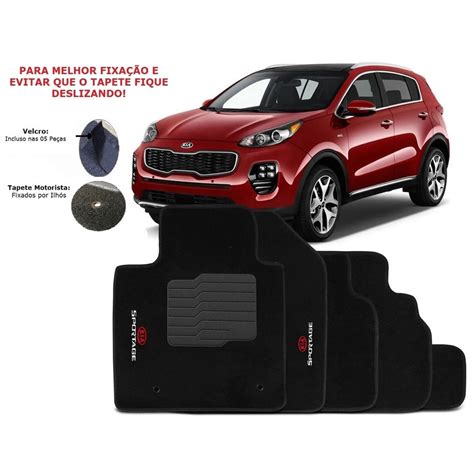 Tapete Kia Sportage Soft Pcs Preto Submarino