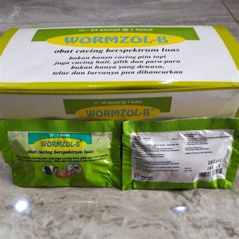 Jual Obat Cacing WORMZOL B Shopee Indonesia