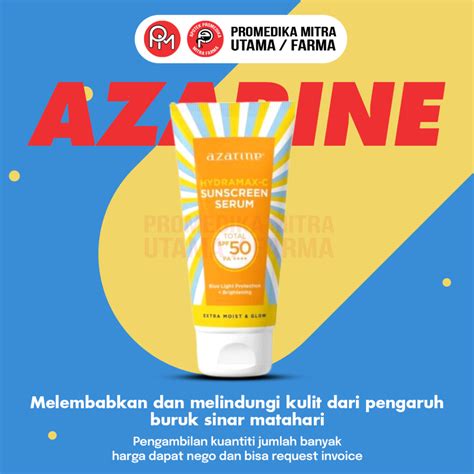 Jual Azarine Hydramax C Sunscreen Serum SPF 50 PA Shopee Indonesia