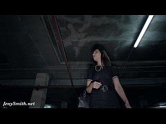 Jeny Smith Oiling Her Naked Body In A Public Parking Xxx Mobile Porno Videos Movies