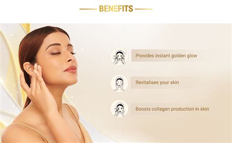 Lotus Herbals Radiant Gold Facial Kit For Instant Glow With 24k Pure Gold And Papaya4 Easy Steps