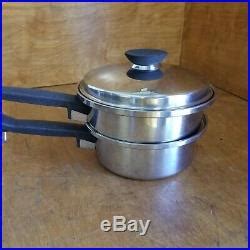 Vintage Lot of Regal Ware Seal-O-Matic cookware 3 Ply Stainless Steel ...