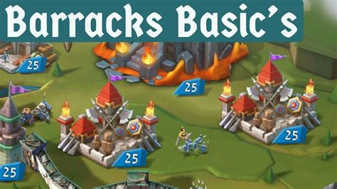 Lords Mobile Barrack Basics Youtube