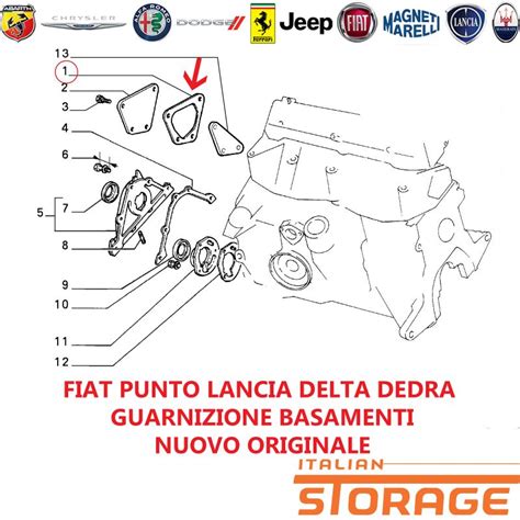 Fiat Punto Lancia Delta Dedra Guarnizione Basamenti Nuovo