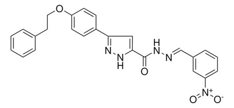 N 3 NITROBENZYLIDENE 3 4 2 PHENYLETHOXY PH 1H PYRAZOLE 5